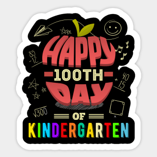 Happy 100th Day of Kindergarten Sticker